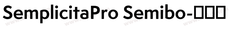 SemplicitaPro Semibo字体转换
